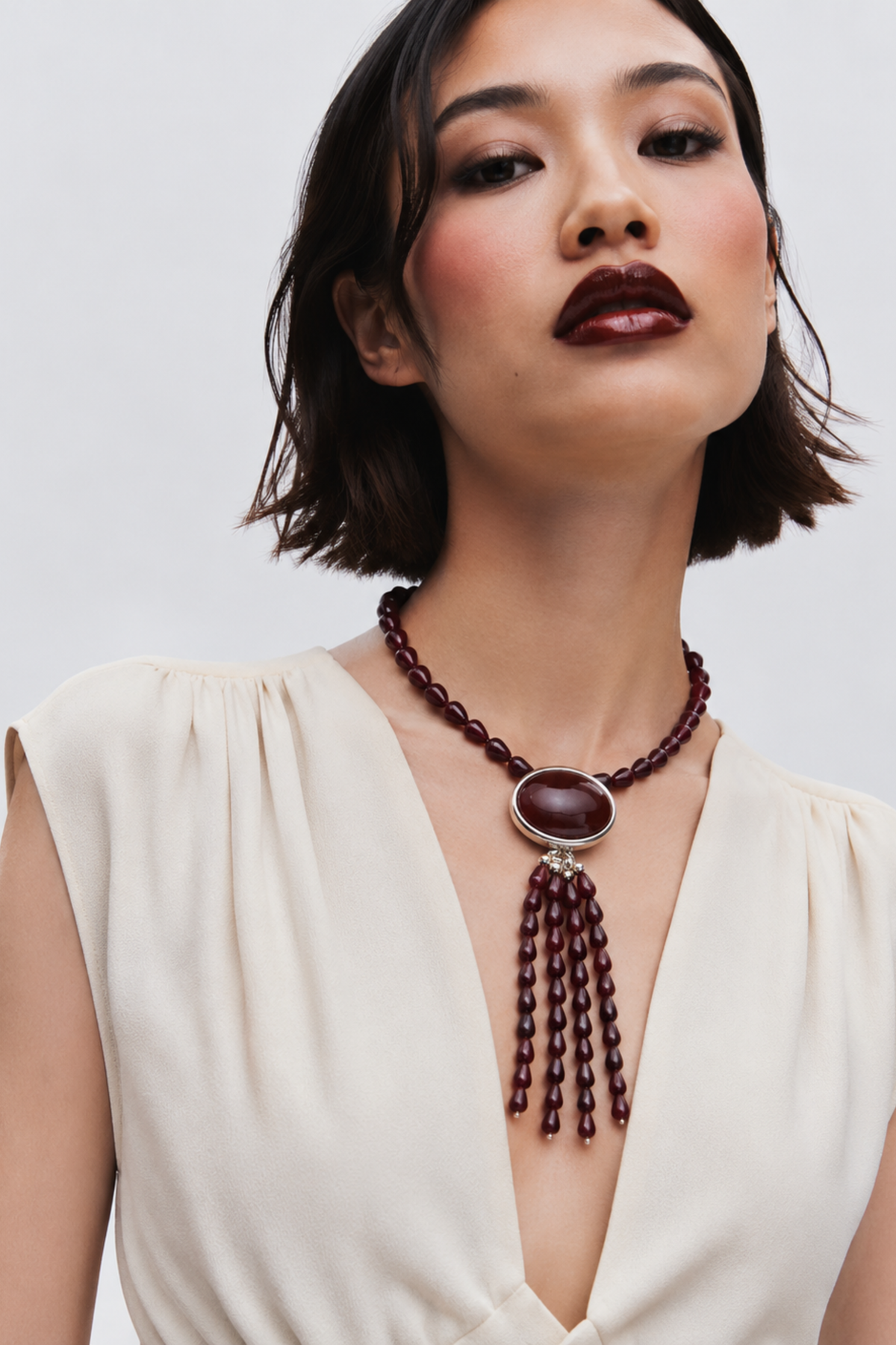 Clio Necklace - Red