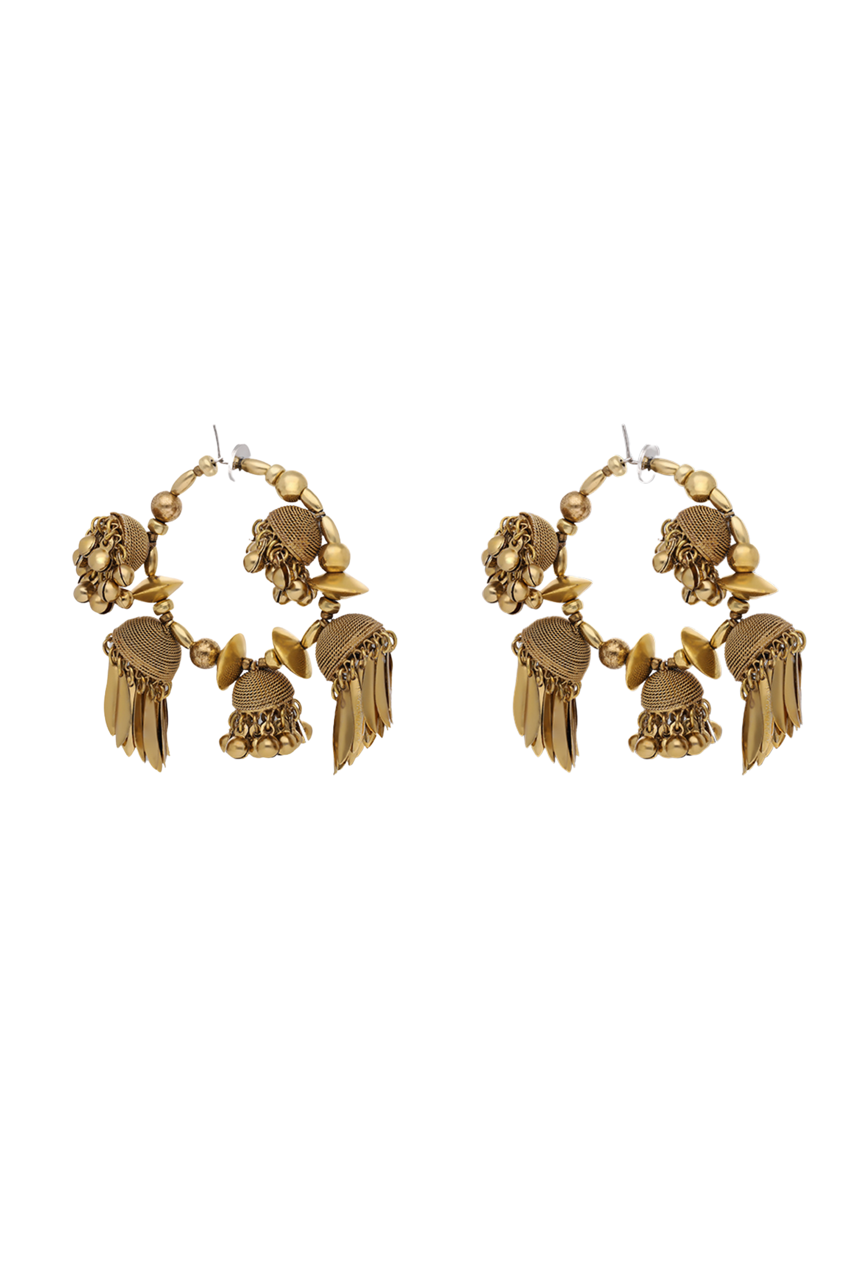 Brass Hoop Earrings