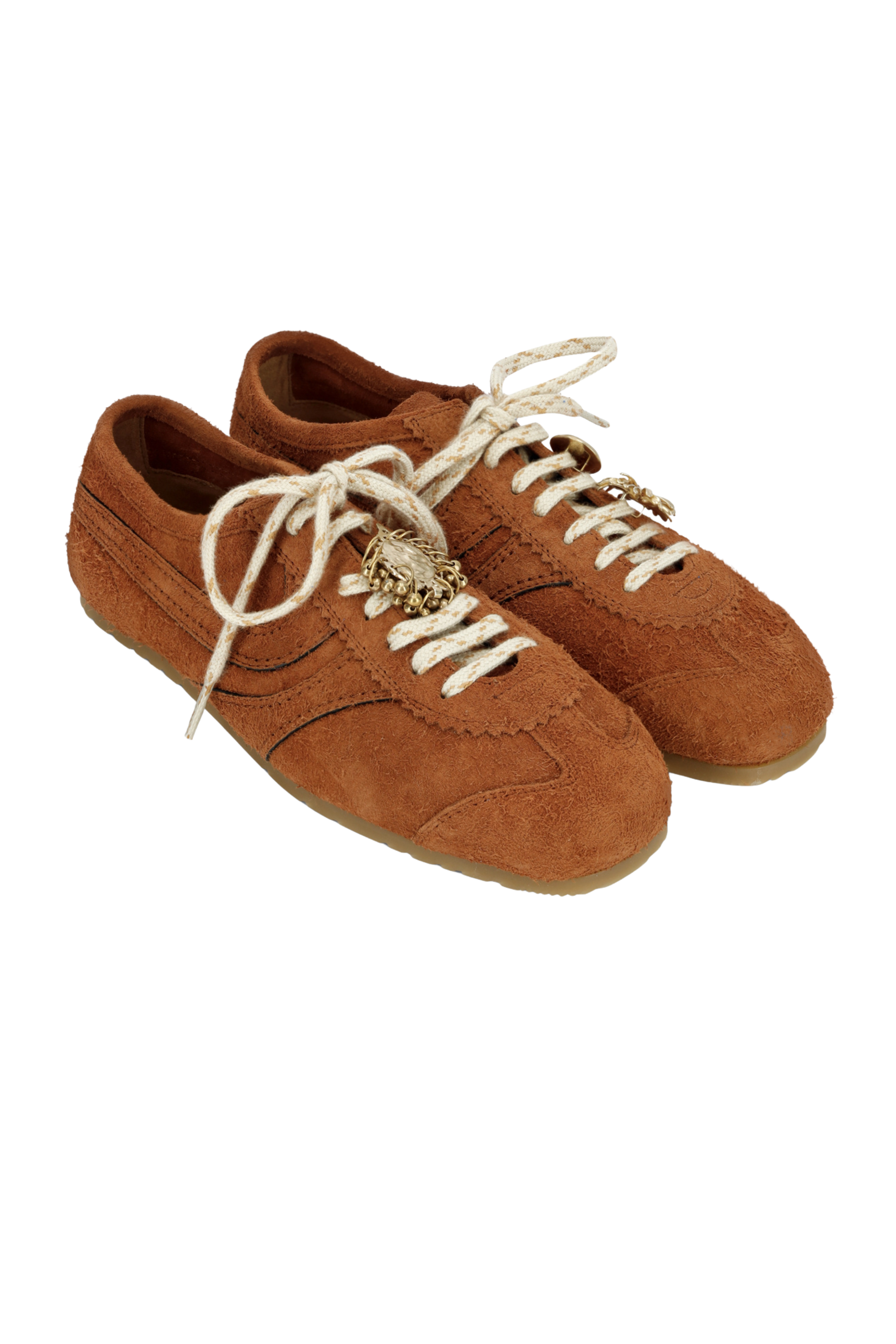 Suede Sneakers in Rust