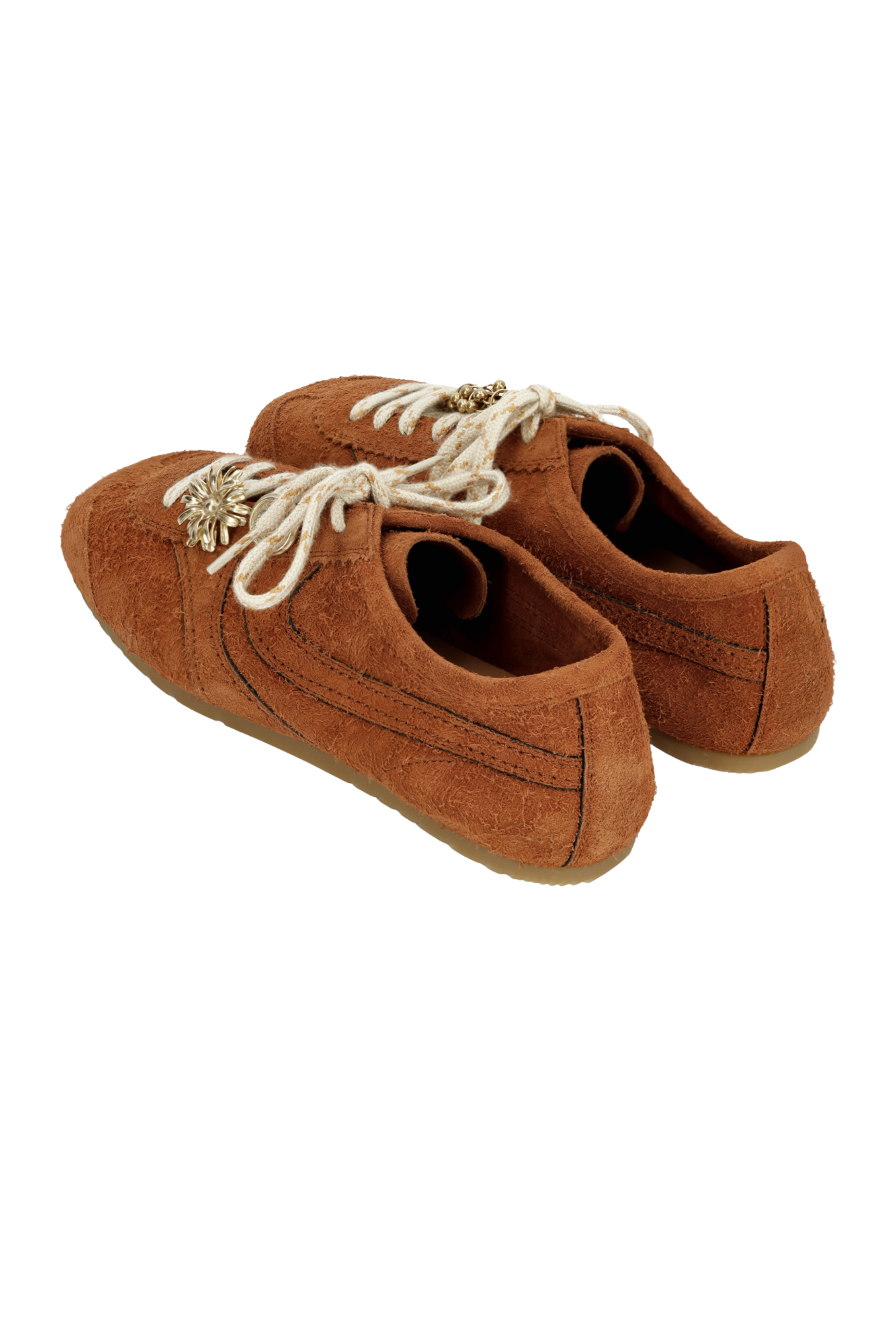 Suede Sneakers in Rust