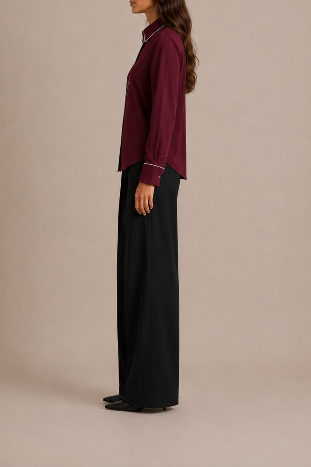 Nacre Shirt - Bordeaux