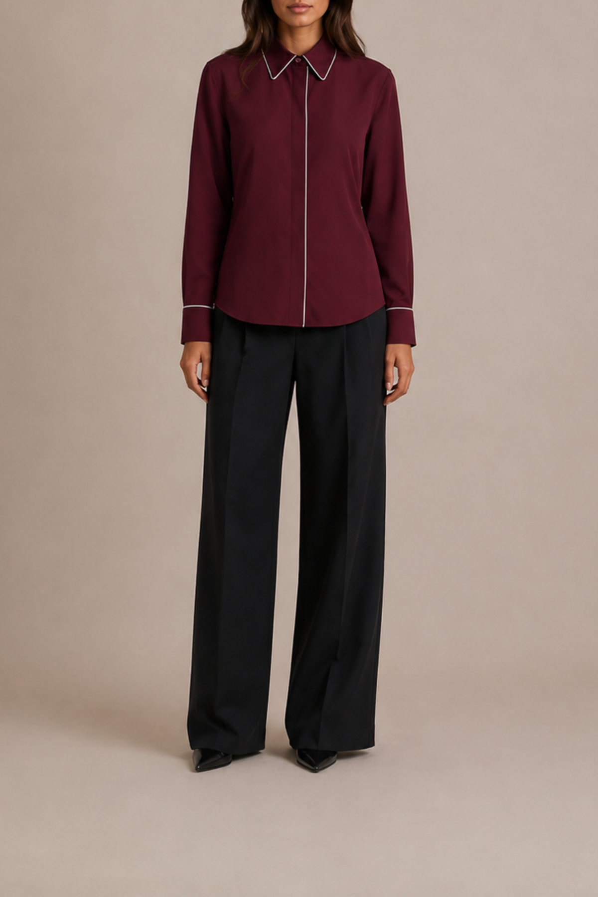 Nacre Shirt - Bordeaux