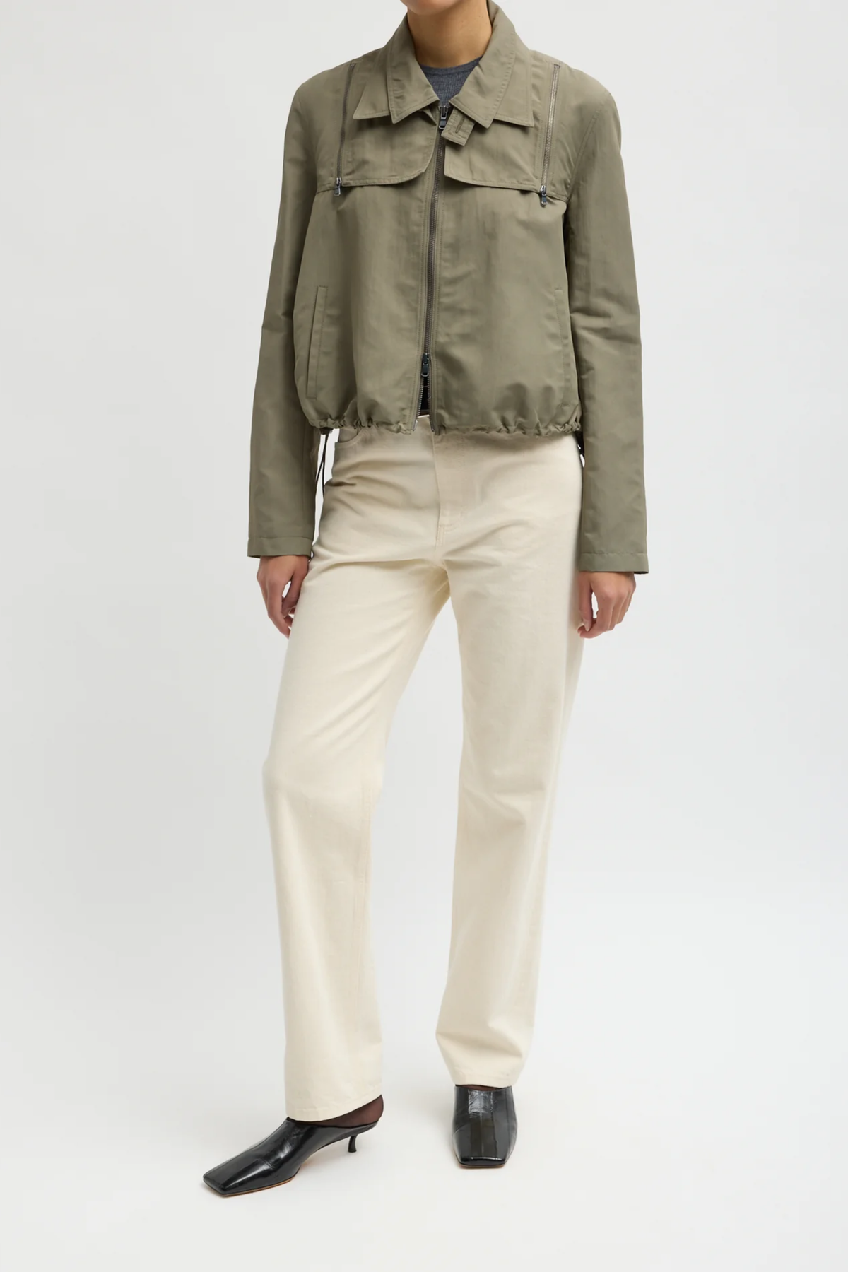 Techy Twill Trapeze Anorak Bomber