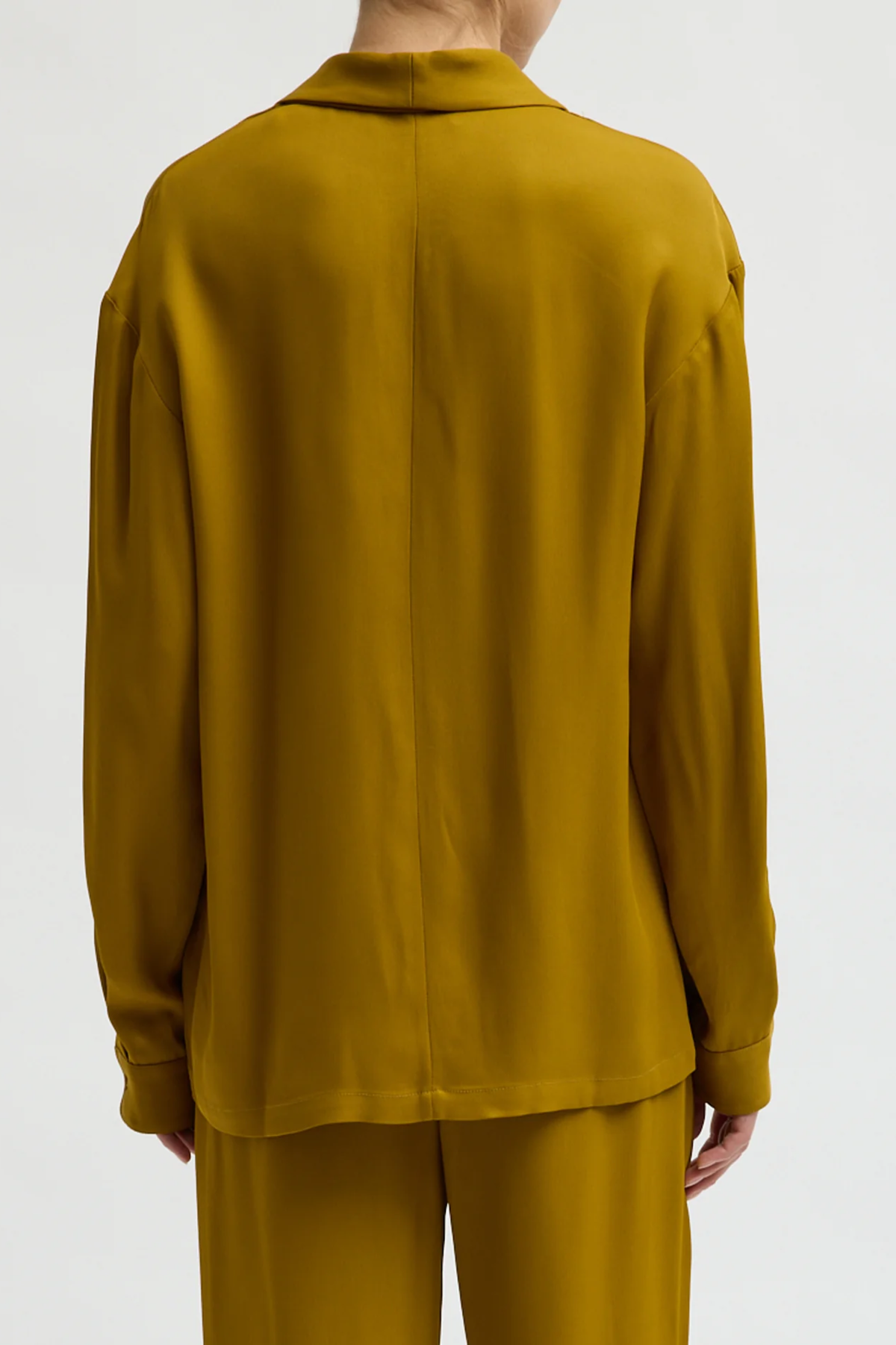Eco Acetate Viscose Wrap Shirt Jacket