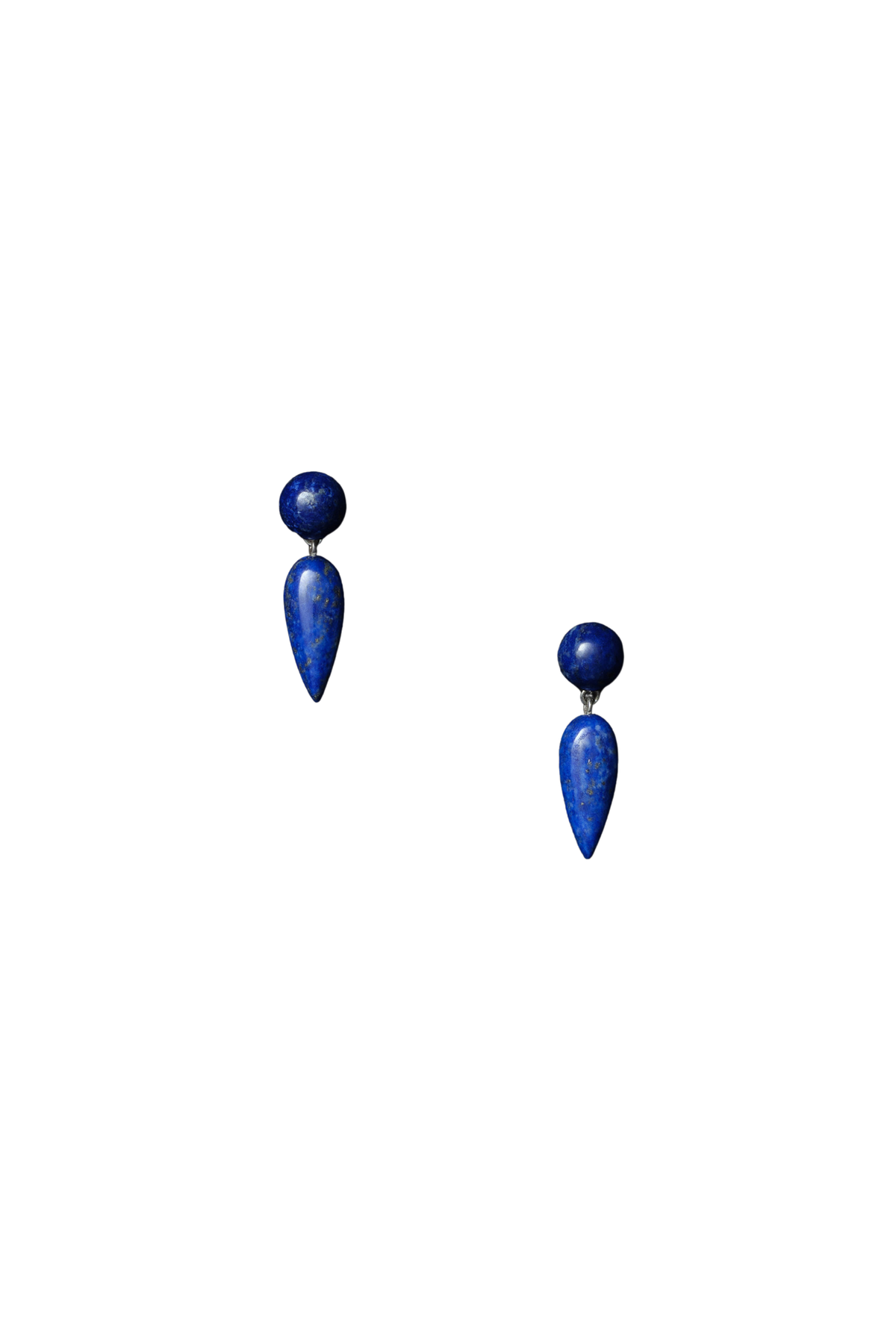 Tiny Phoenician Earrings in Lapis