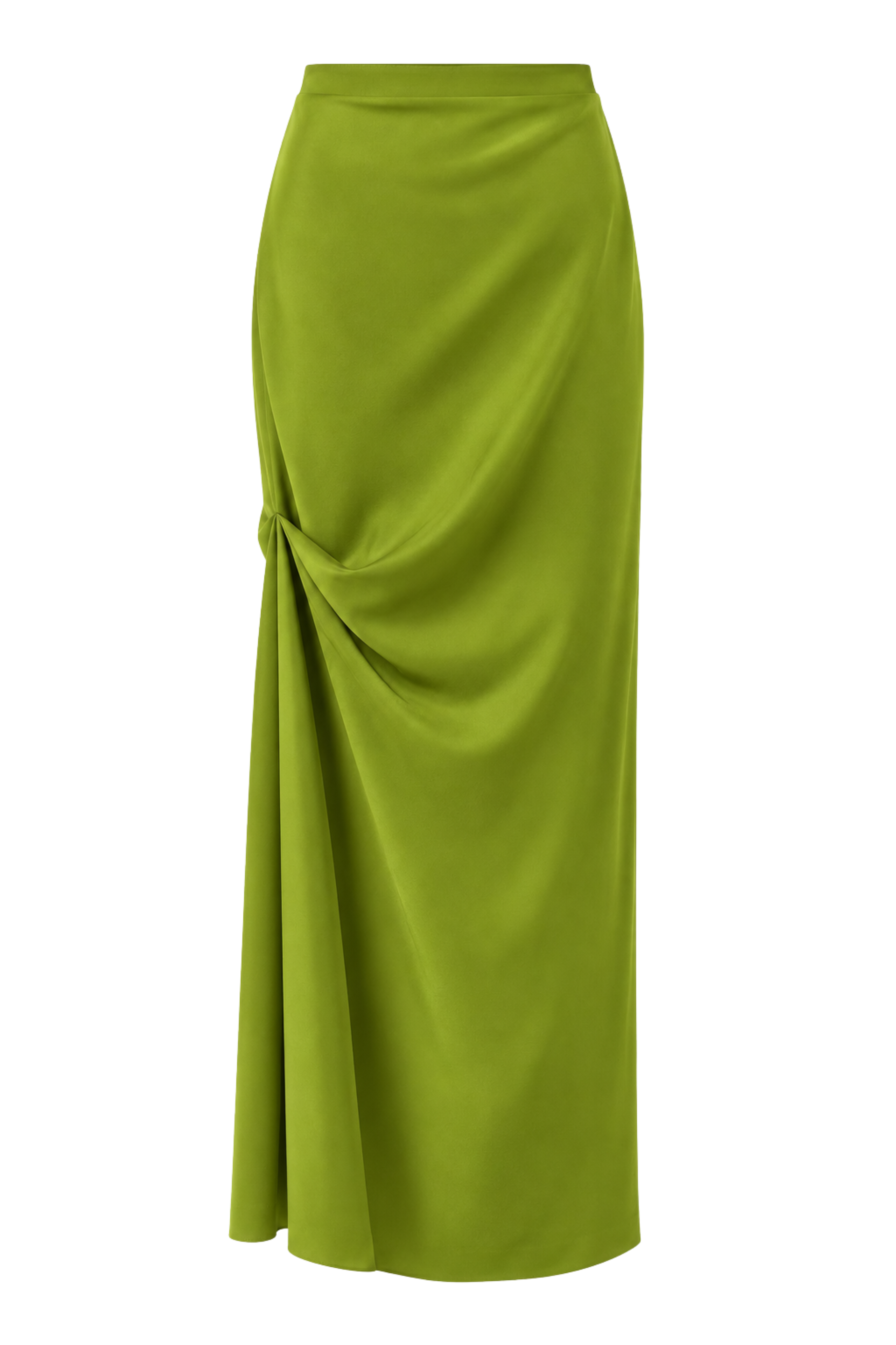 Asymmetric Draped Maxi Skirt