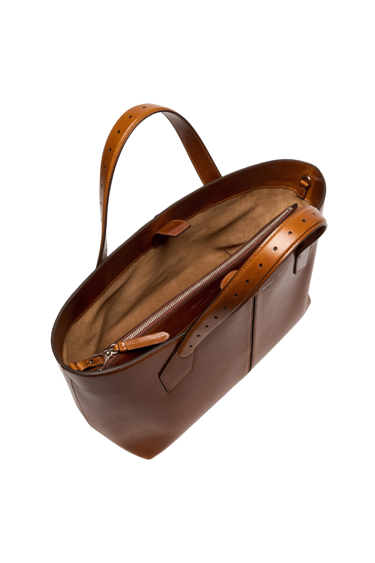 East West Chelsea Tote in Soft Veg Calf Saddle