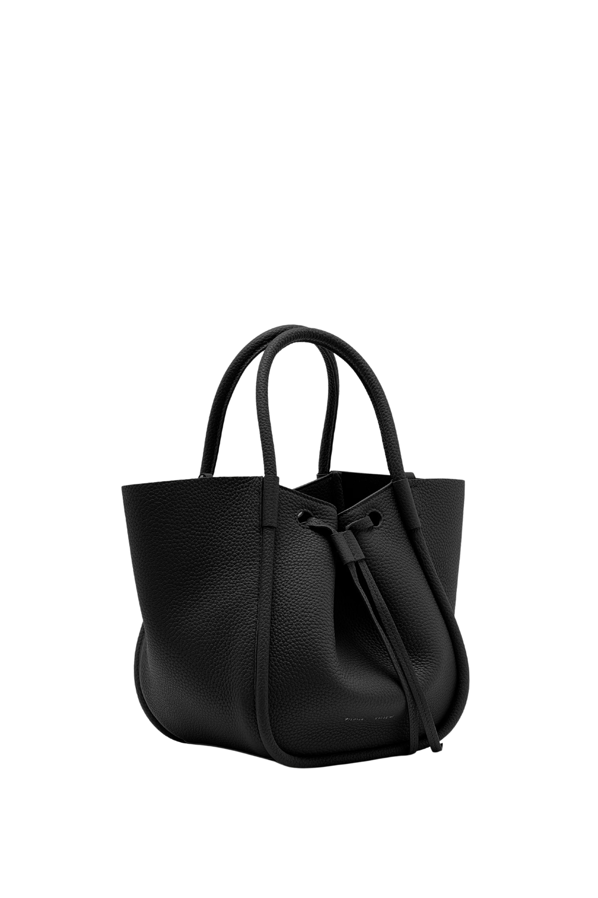 Small Ruched Tote Black