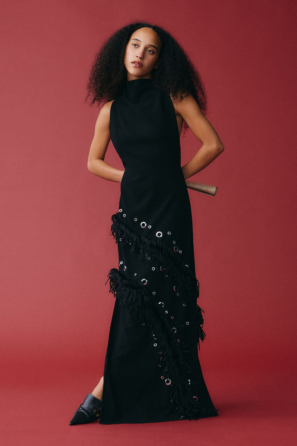 Giovanna Dress in Matte Double Crepe