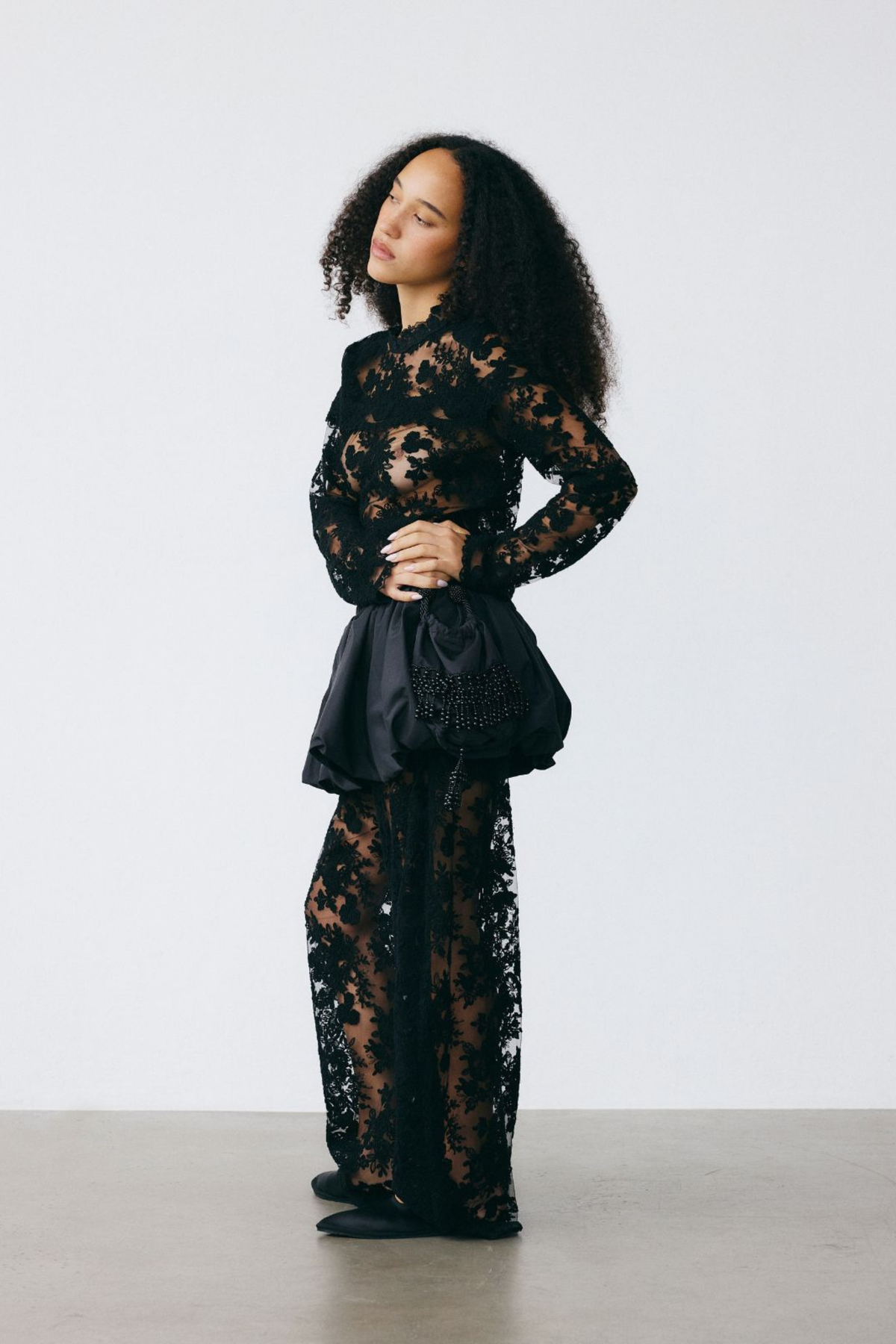 Kirra Lace Pants W/ Bubble Skirt
