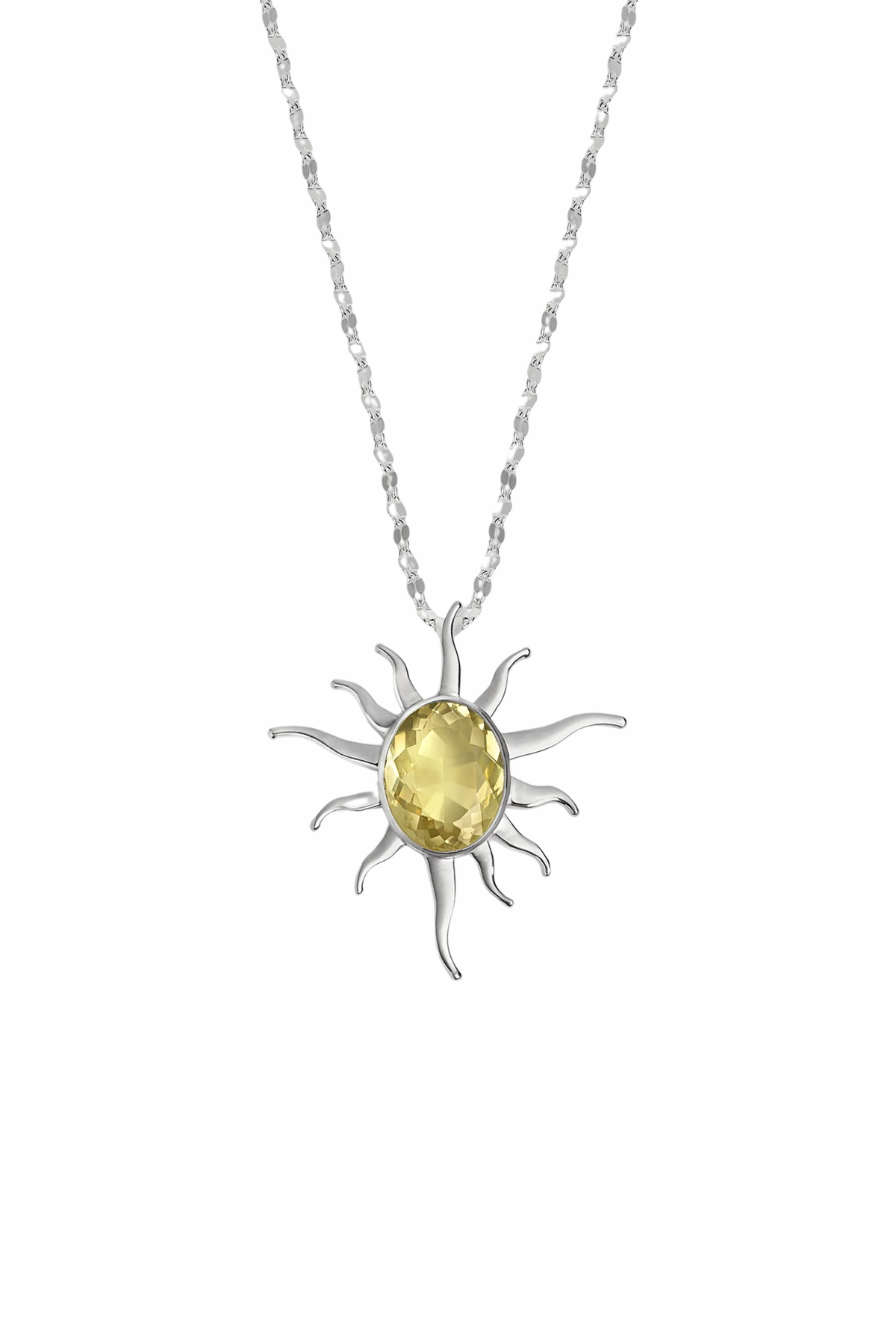 Iris Pendant in Silver