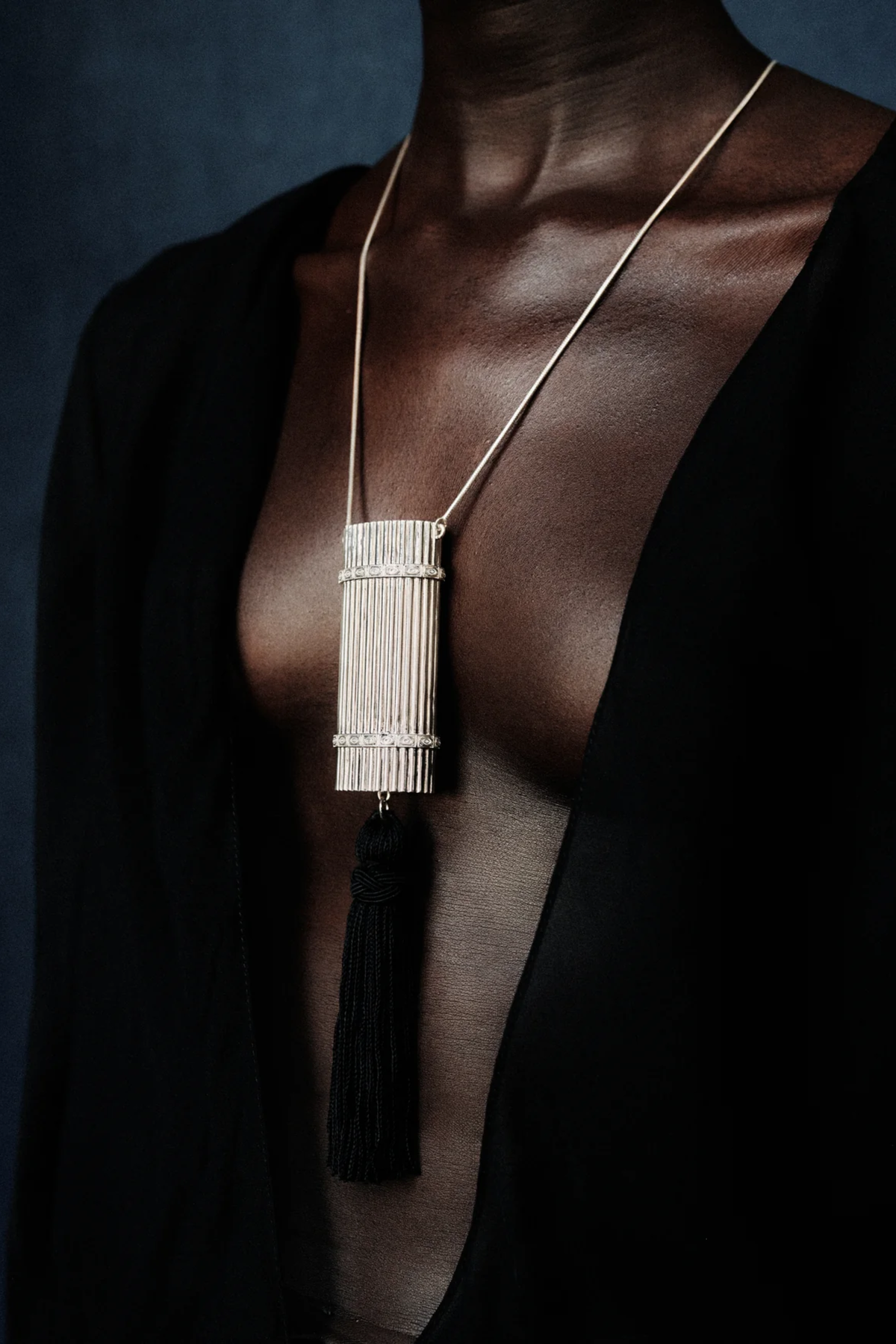 Deco Lightercase Pendant in Silver