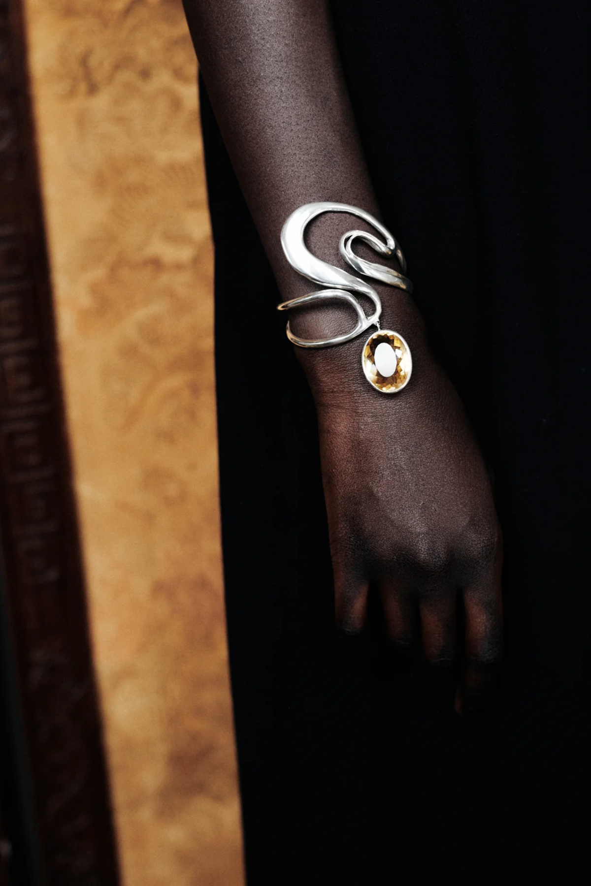 Lula Citrine Dangle Cuff