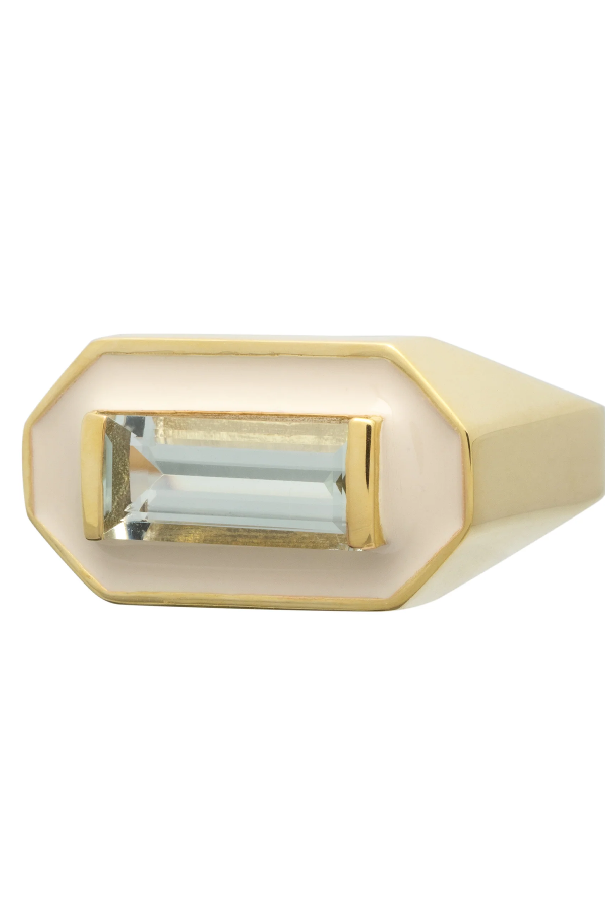 Deco Maxi Baguette Ring - Panna