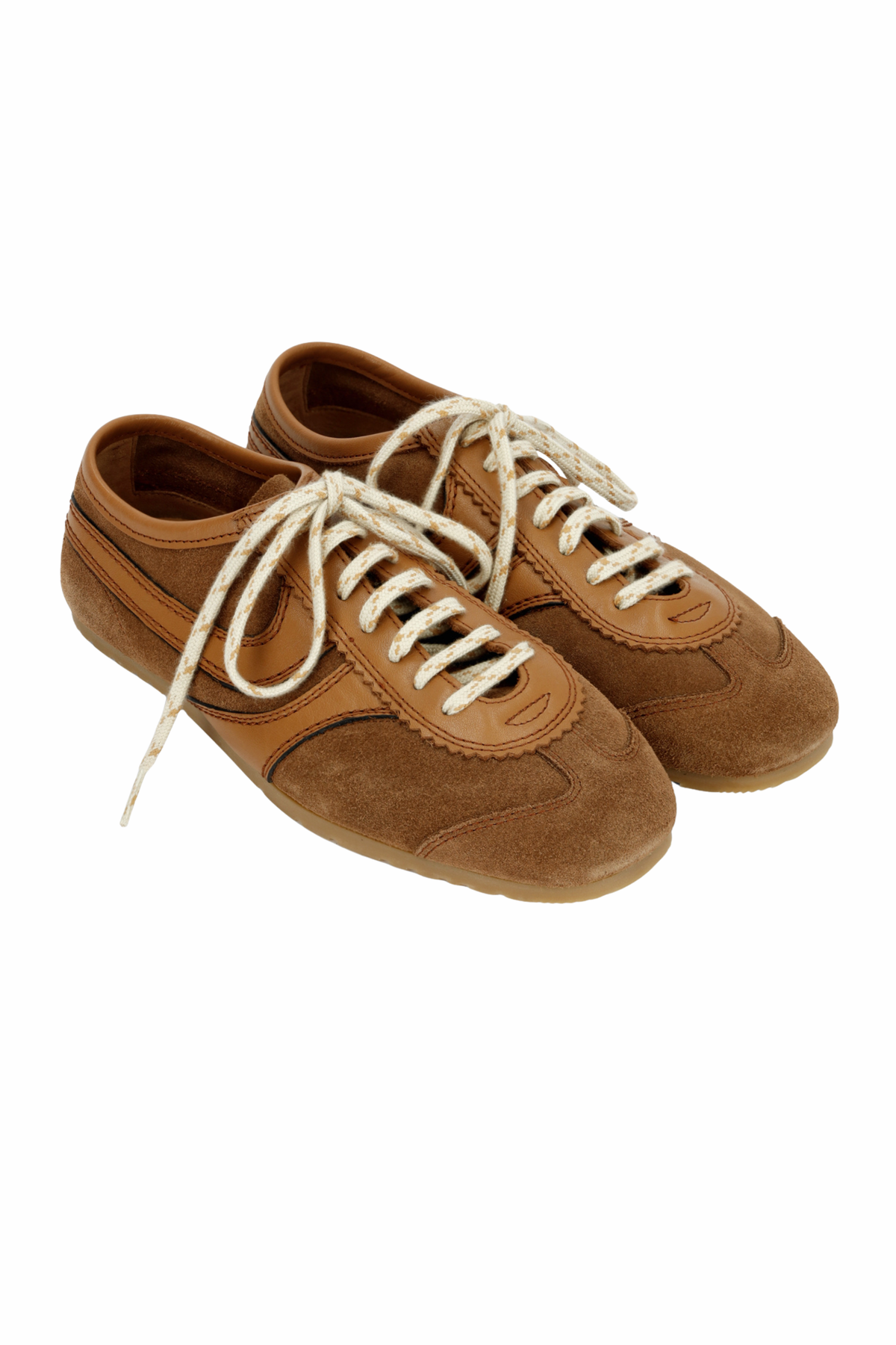 Suede Sneakers - Tan
