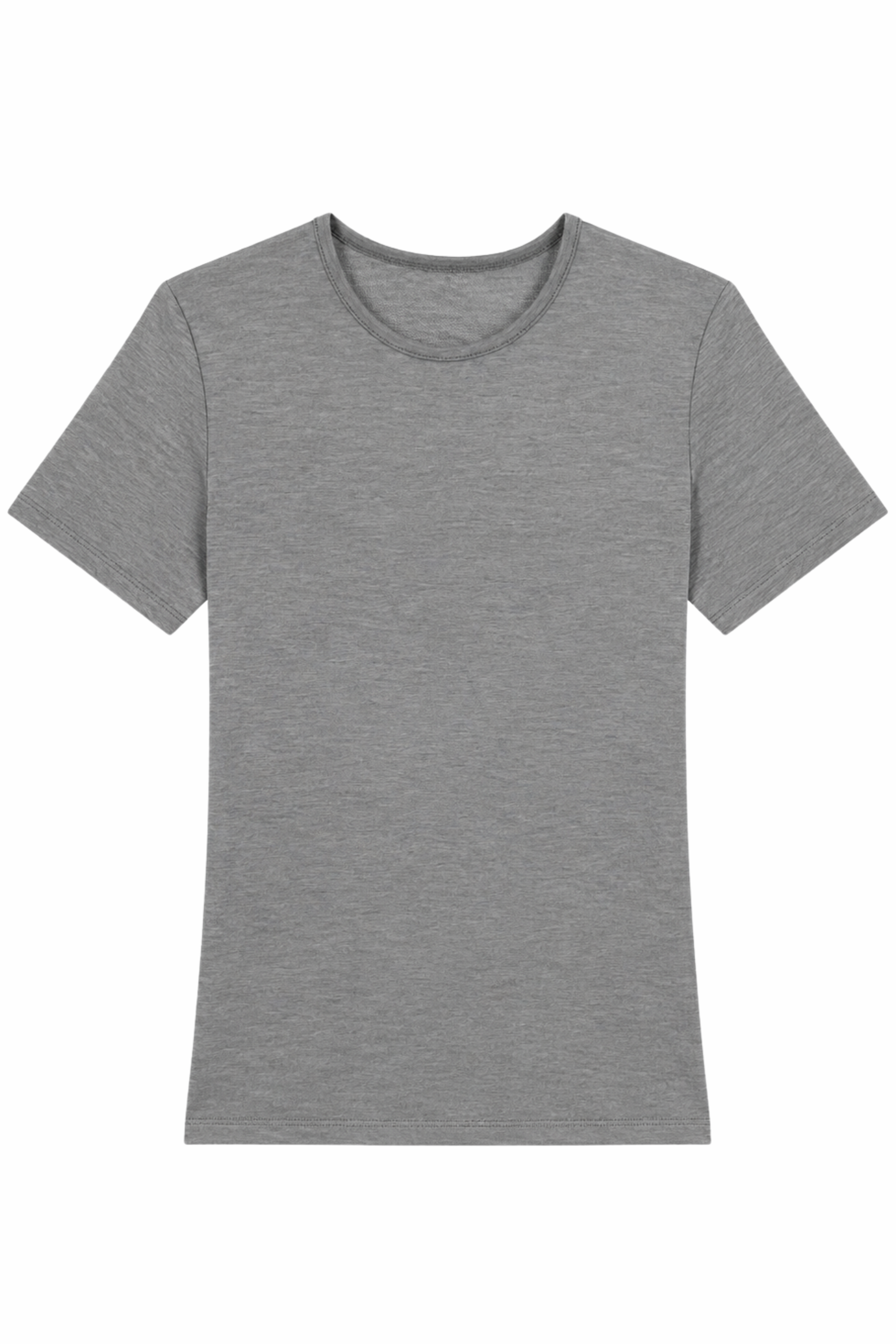 Feather Weight Viscose Neoprene Short Sleeve T - Grey