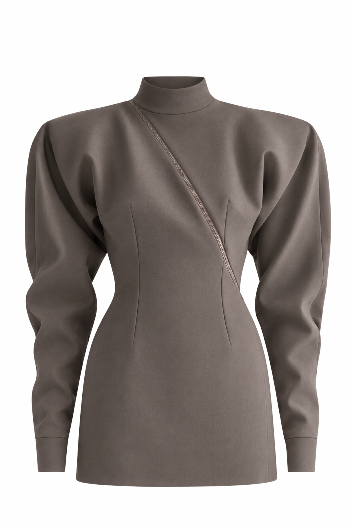 Zippered Mini Dress