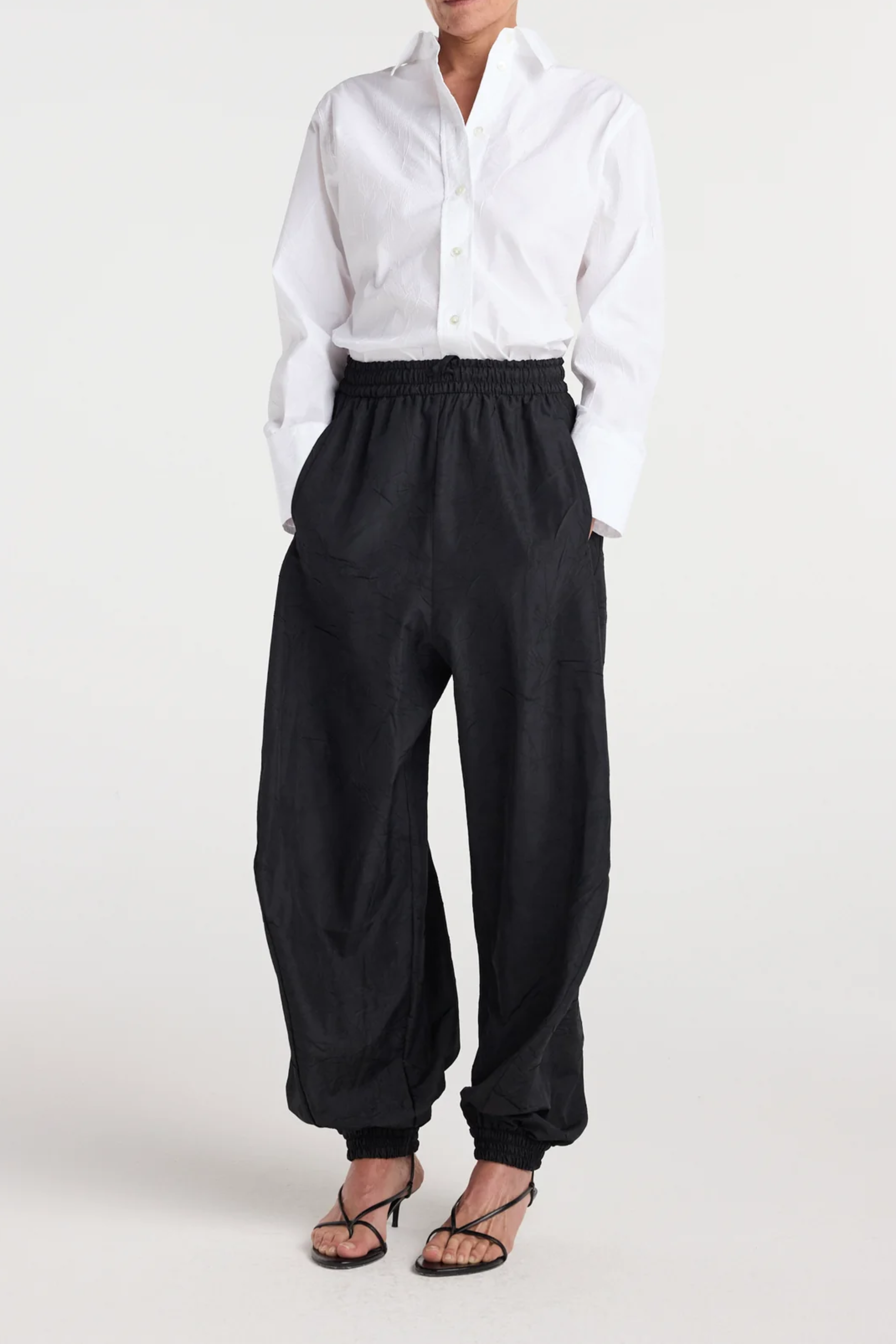 Balloon track pants
