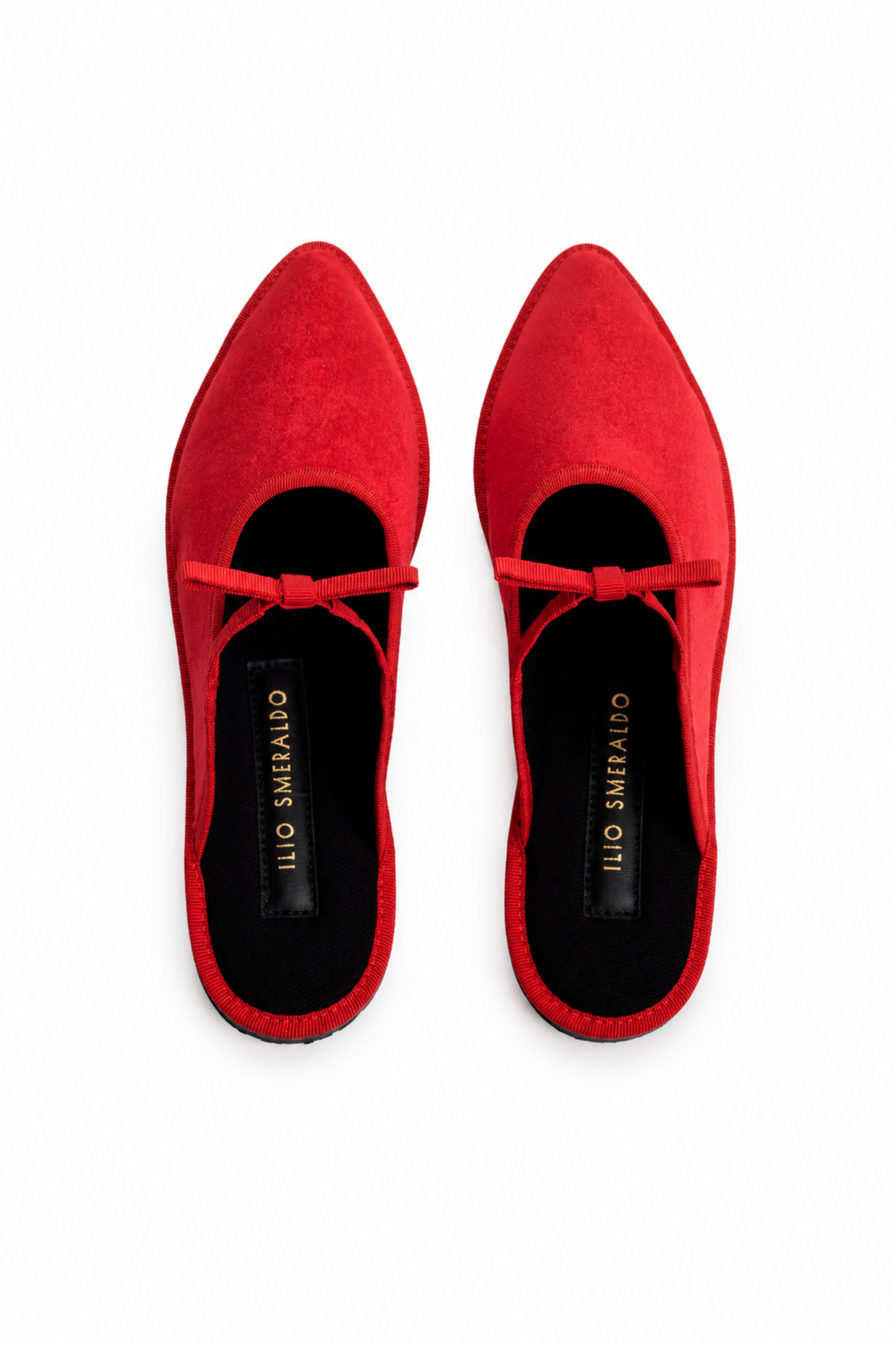 Maria de La Orden 3 Satin Flat - Red