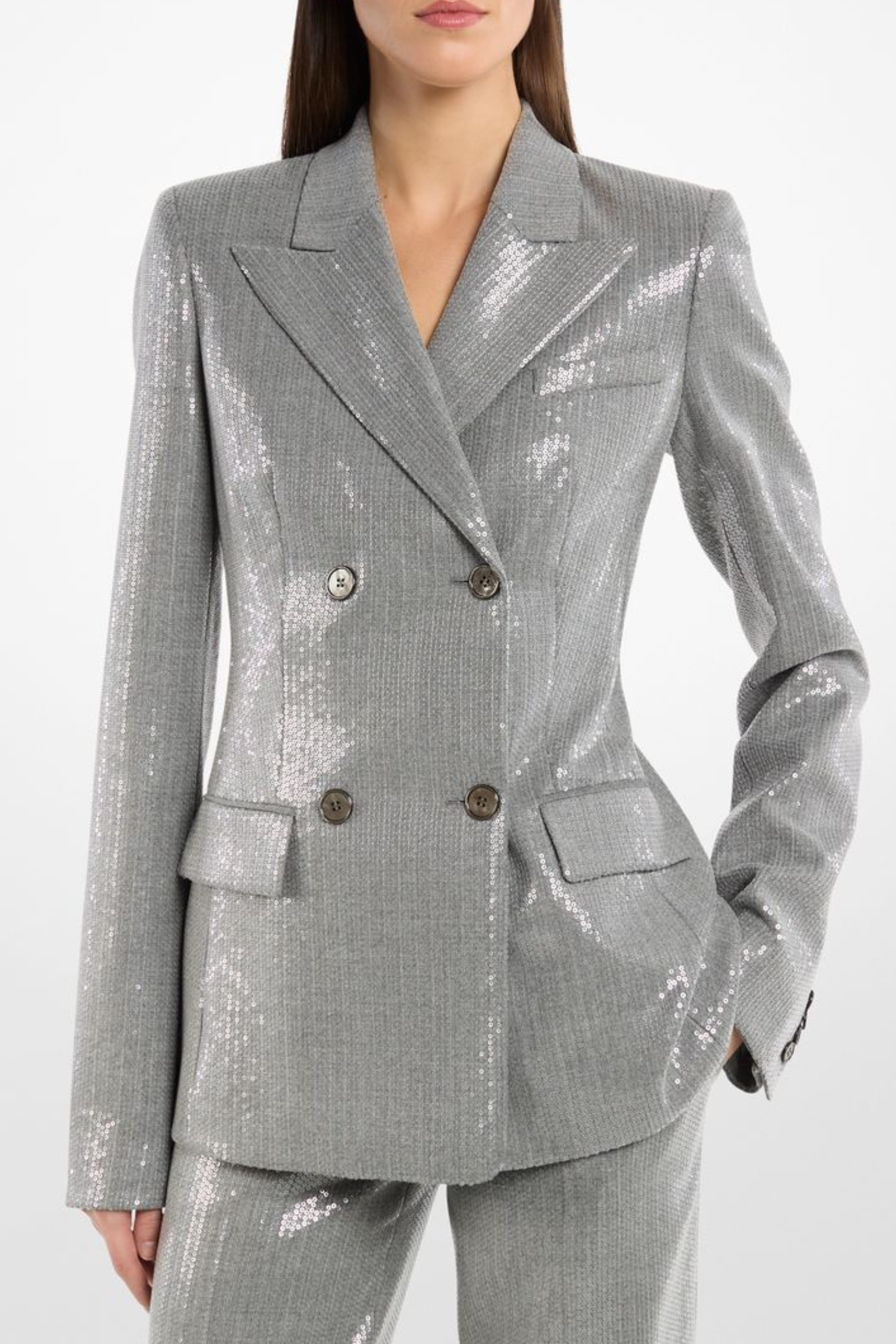 Pinstripe Double Breasted Jacket