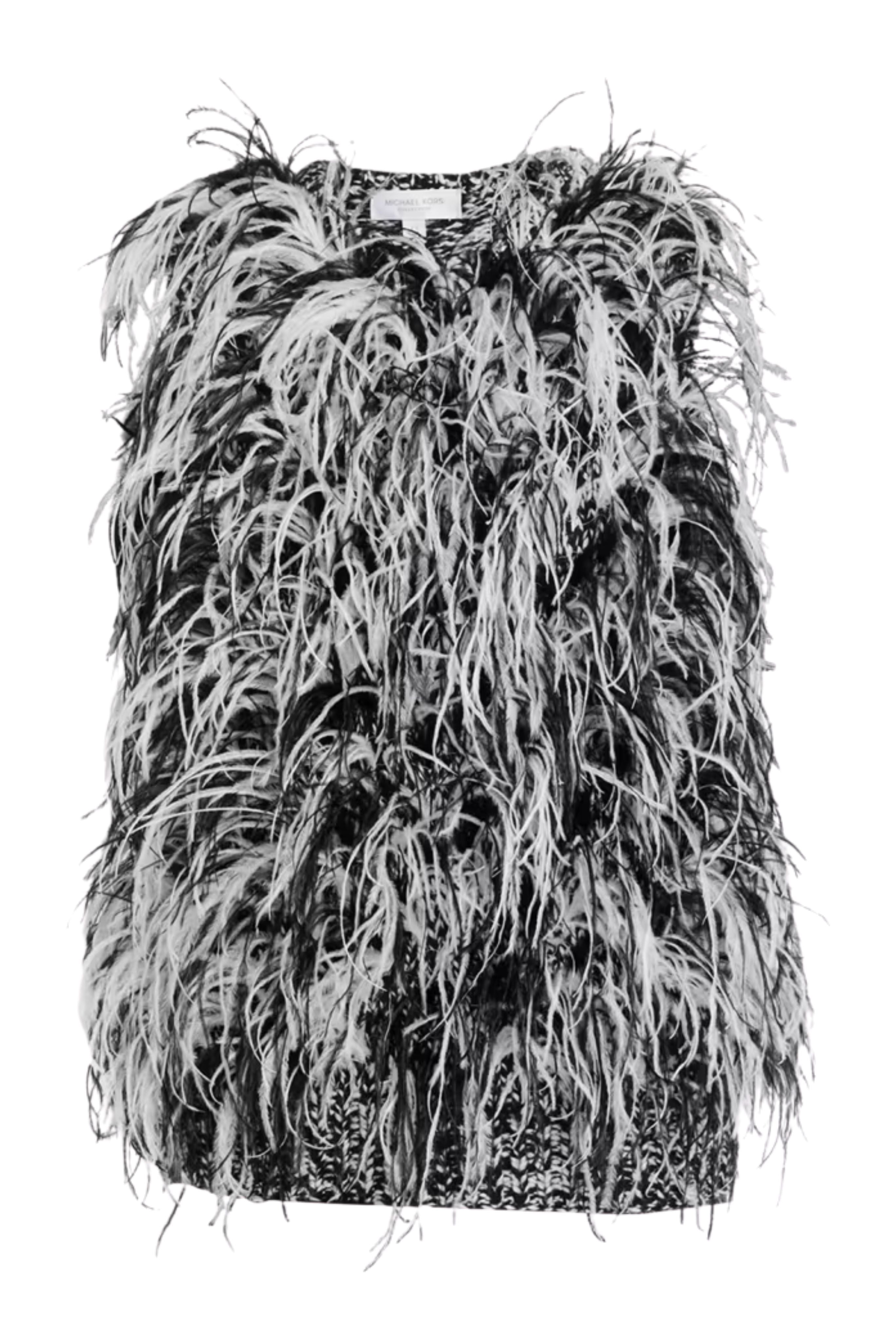 Hand Embroidered Ostrich Plumes Shell