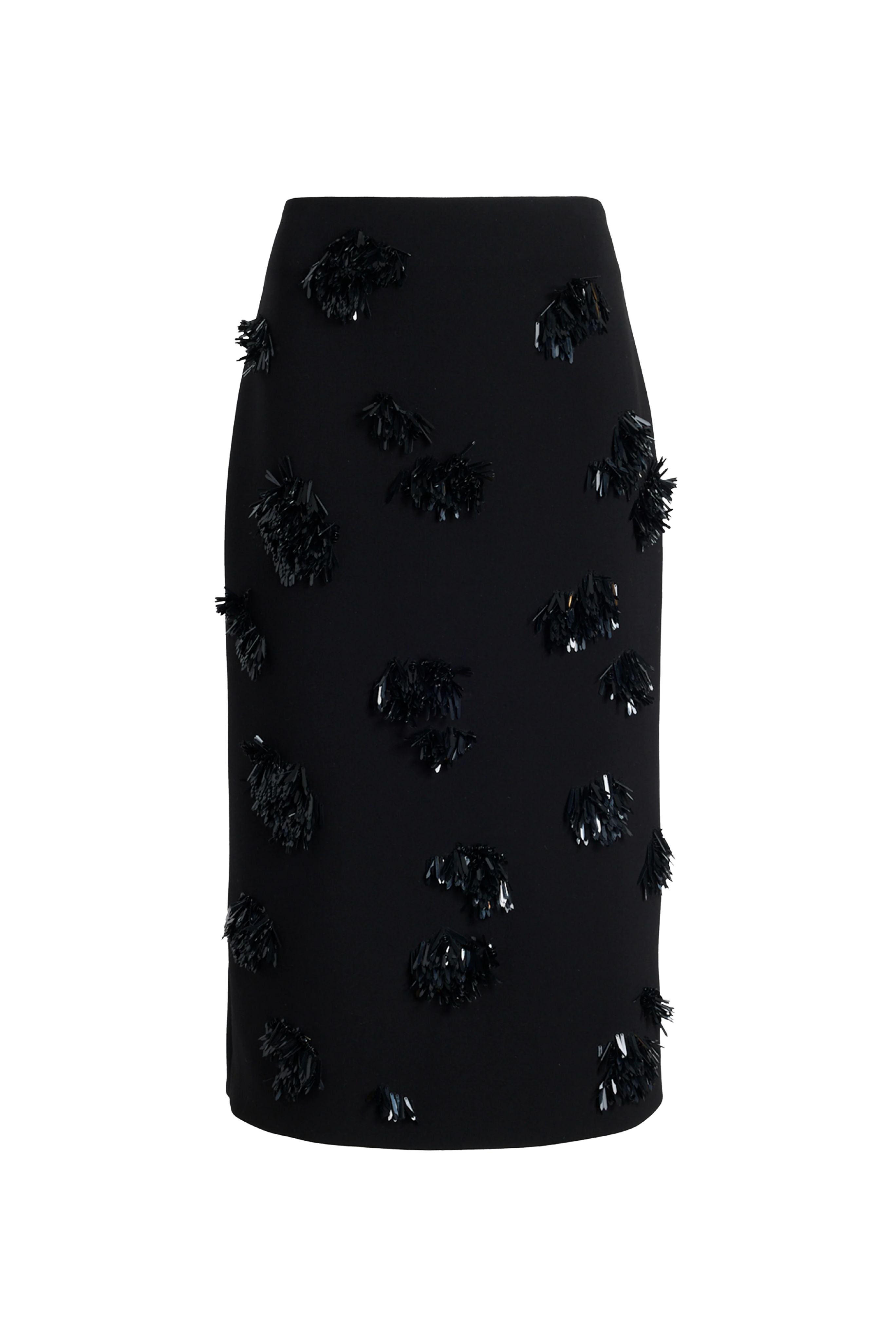 Moira Skirt in Embroidered Compact Crepe