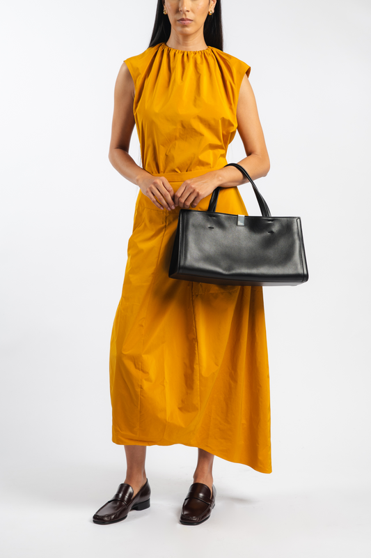 Nylon Shirred Neck Top