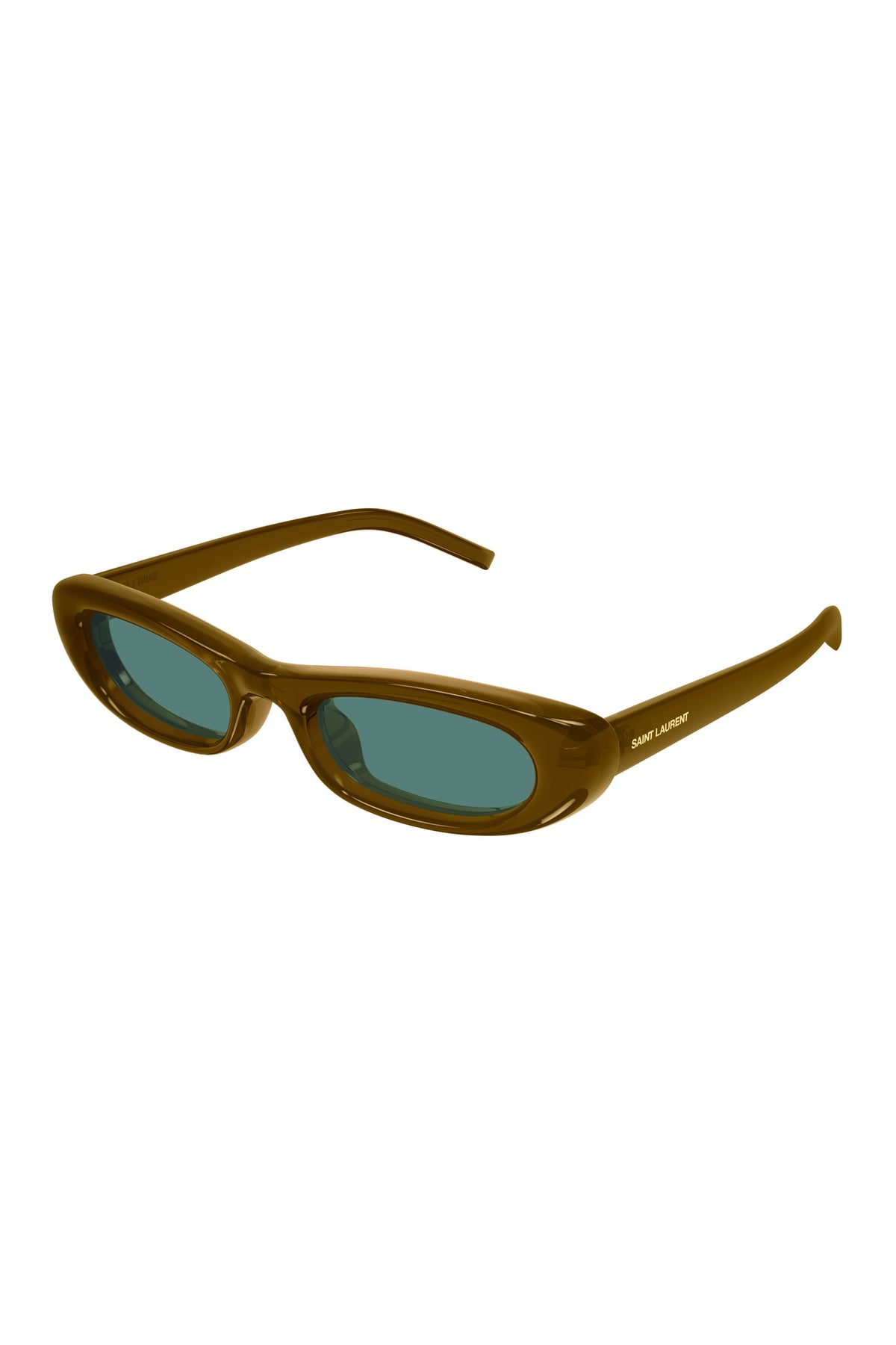 SL 557 SHADE PLUMP Sunglasses - Brown/Brown/Green