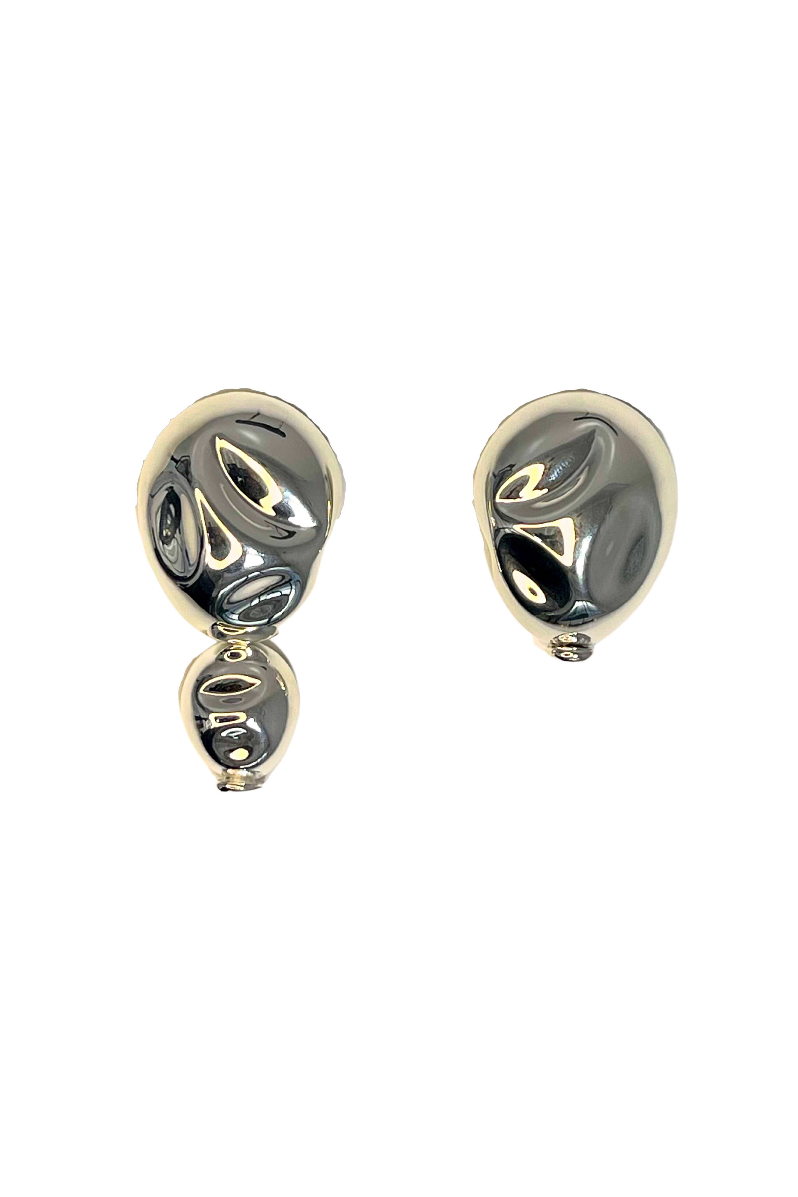 SORDO Exclusive Asymmetric Oriente Earrings in Silver