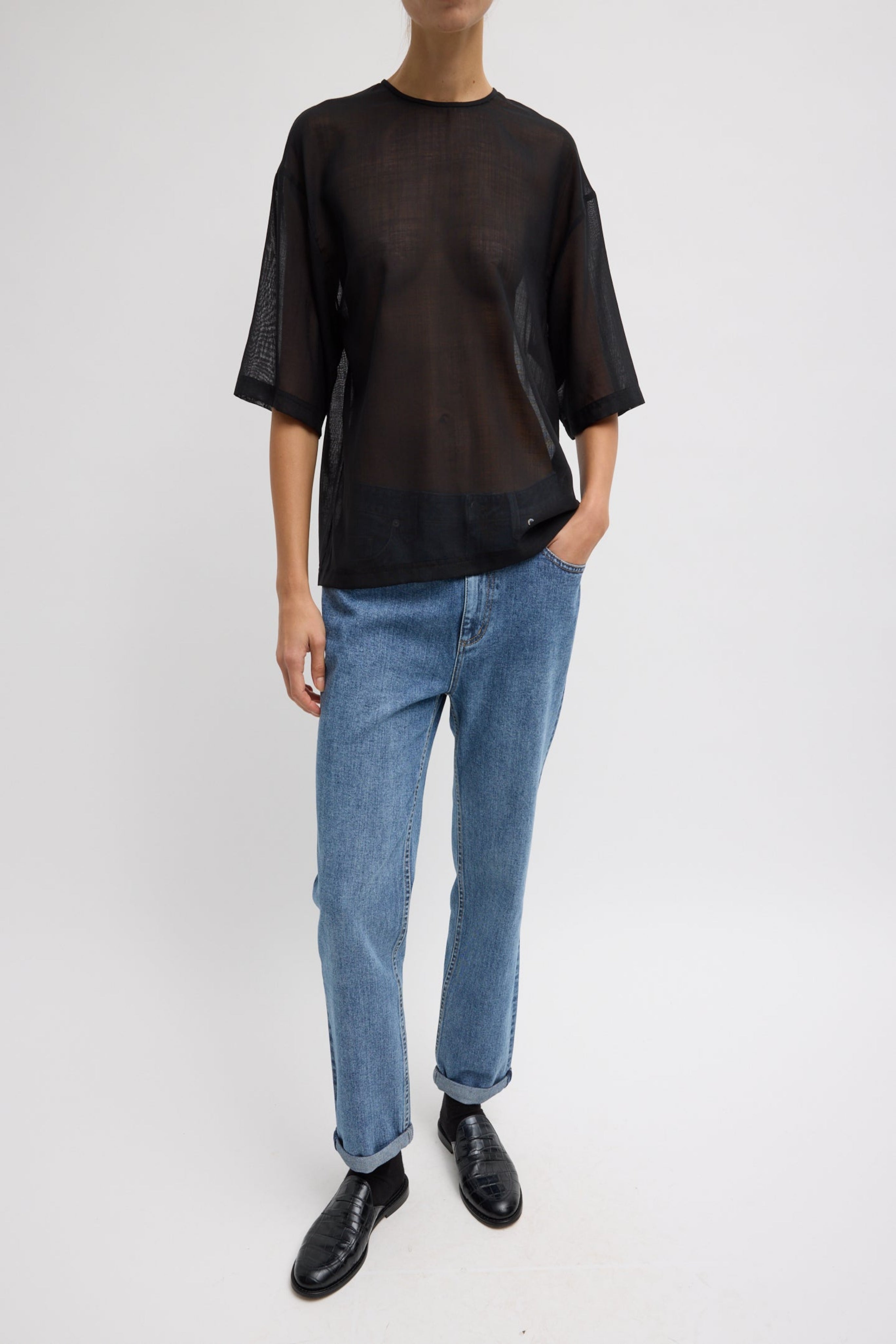 SHEER WOOL GAUZE EASY T