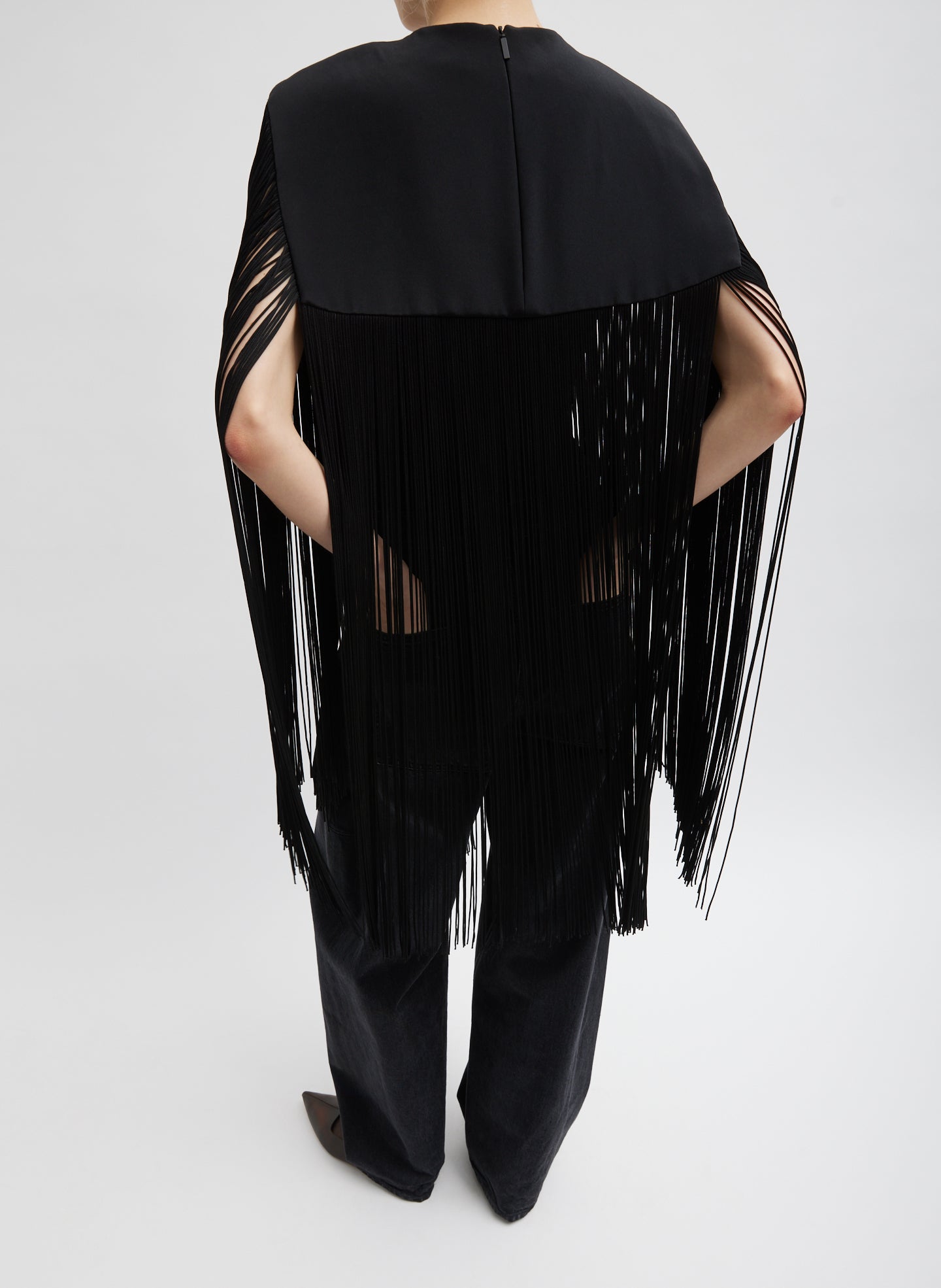 4 PLY SILK FRINGE CAPE