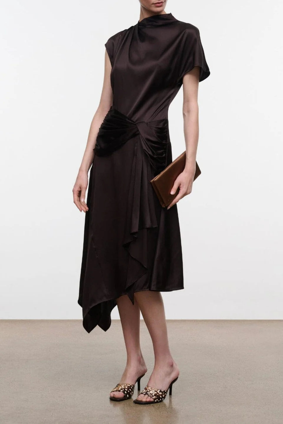 Davina Dress - Black/Pear Multi