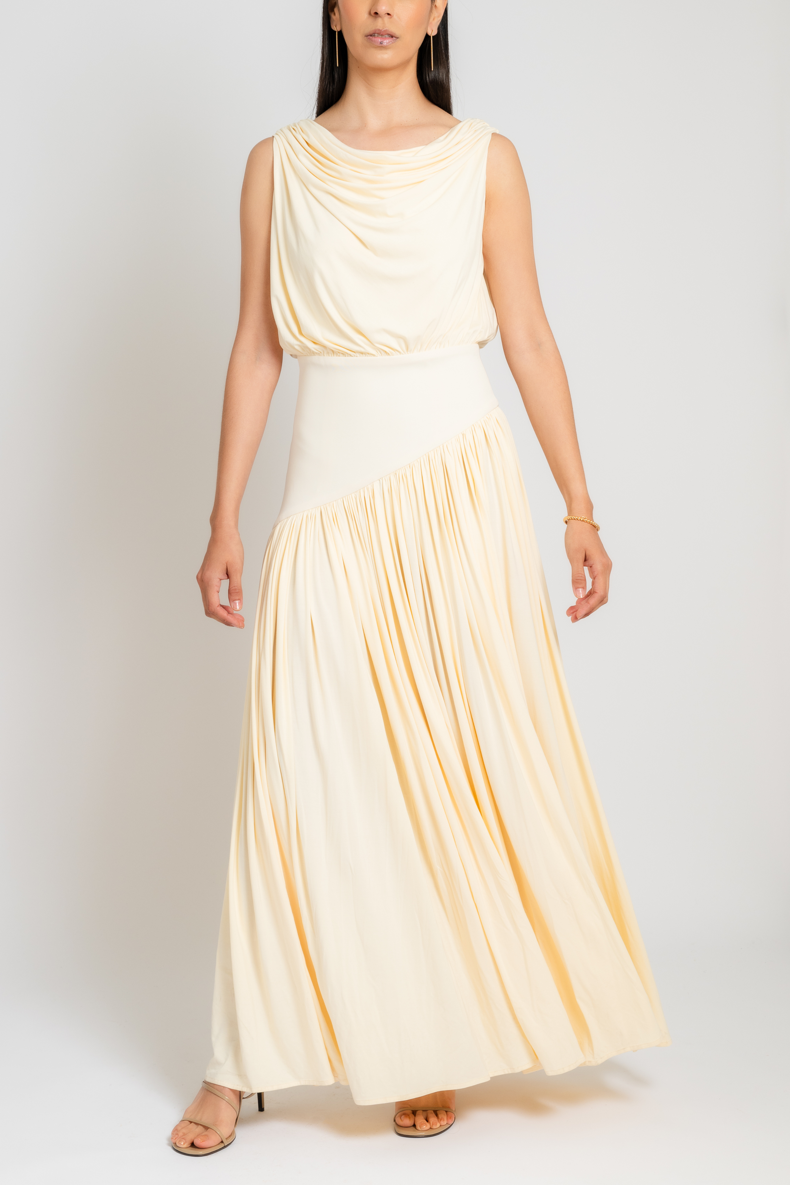 Off The Shoulder Drape Dress