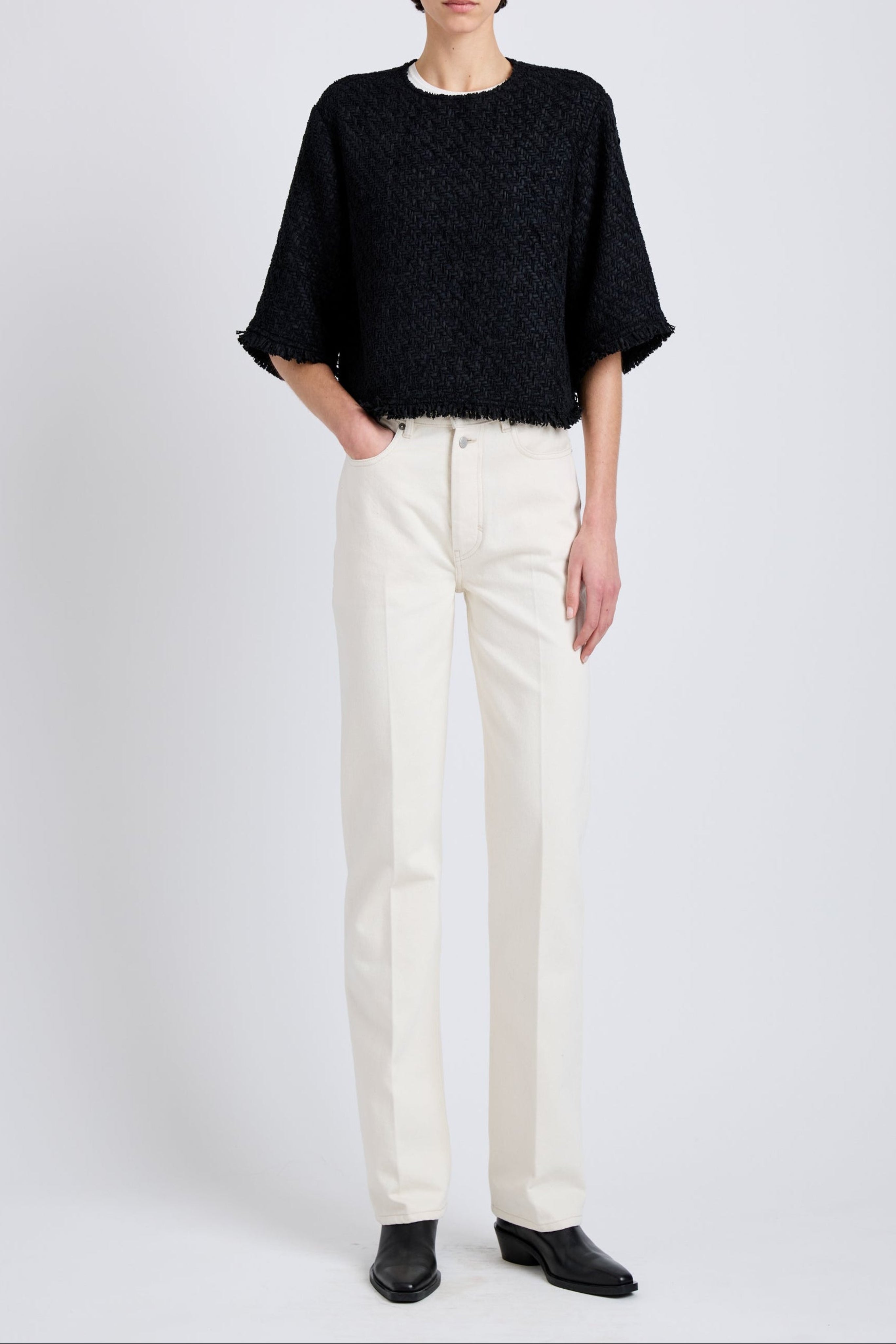 Maura Top in Basket Weave