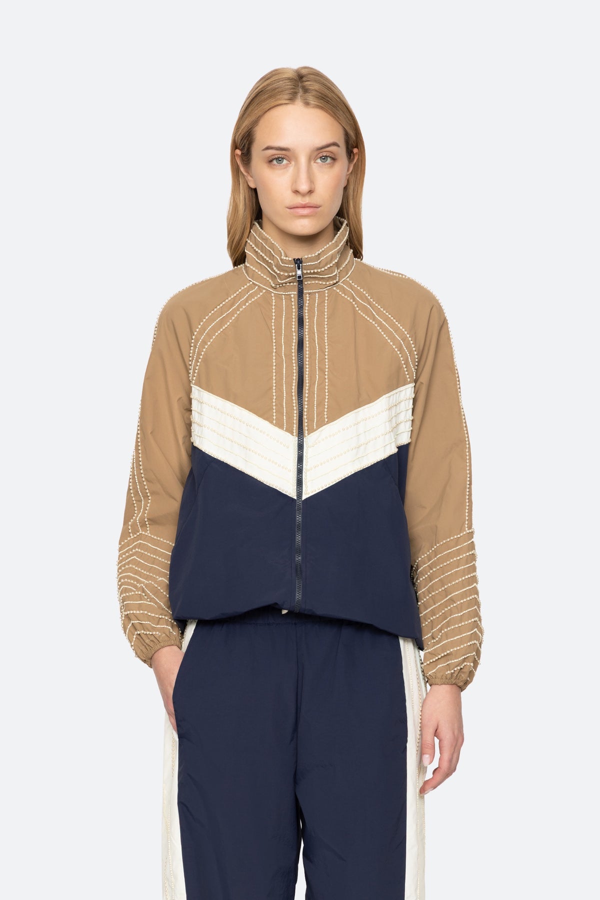 QUINN EMB BEADED WINDBREAKER (D2)