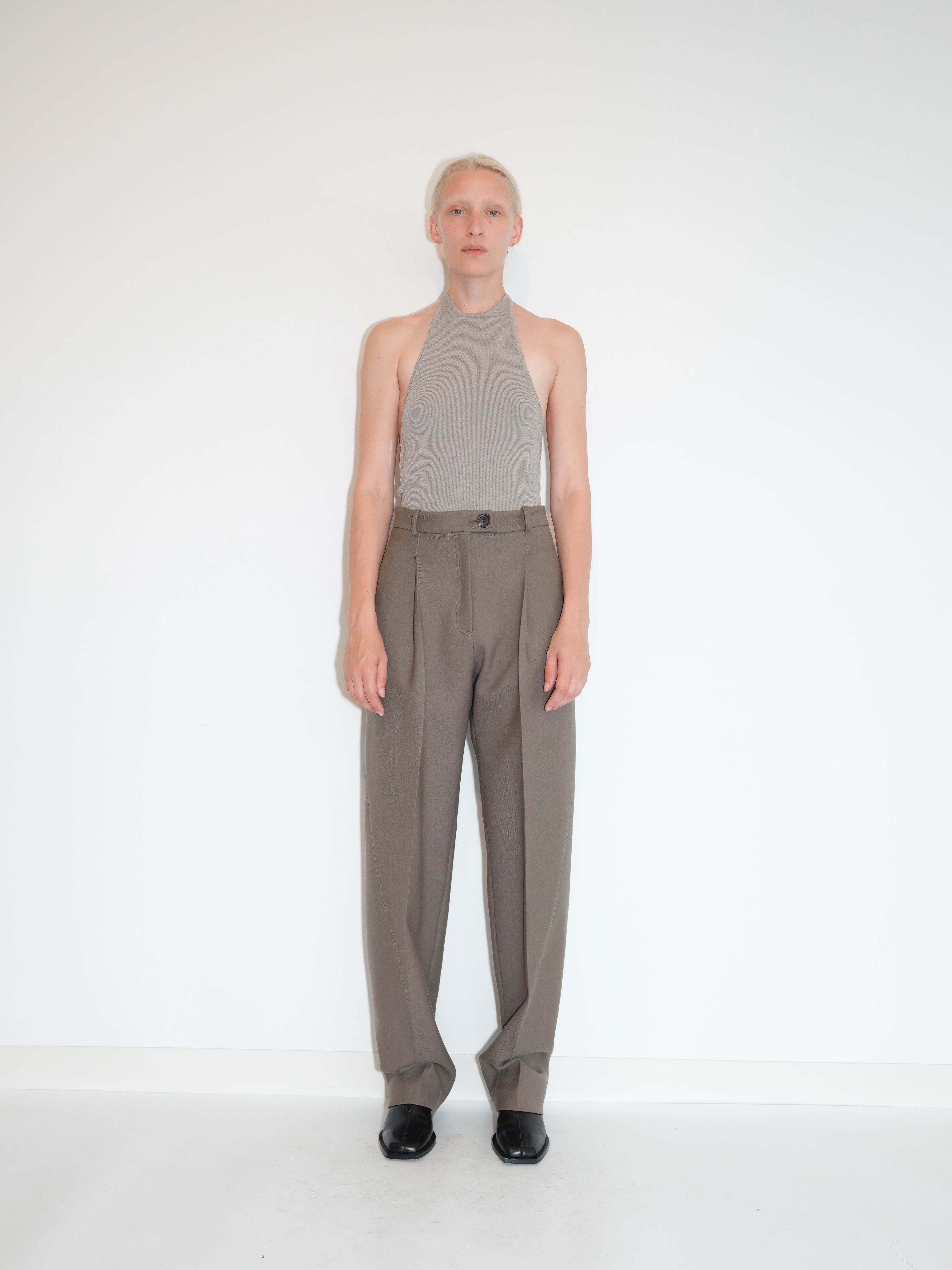 PETER DO Pleated Wide Leg Pants