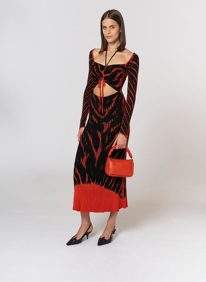 ALTUZARRA Mariama Print Maxi Dress in Pumpkin Shibori