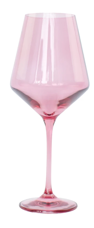 Estelle Colored Glass Wine Stemware Set of 2