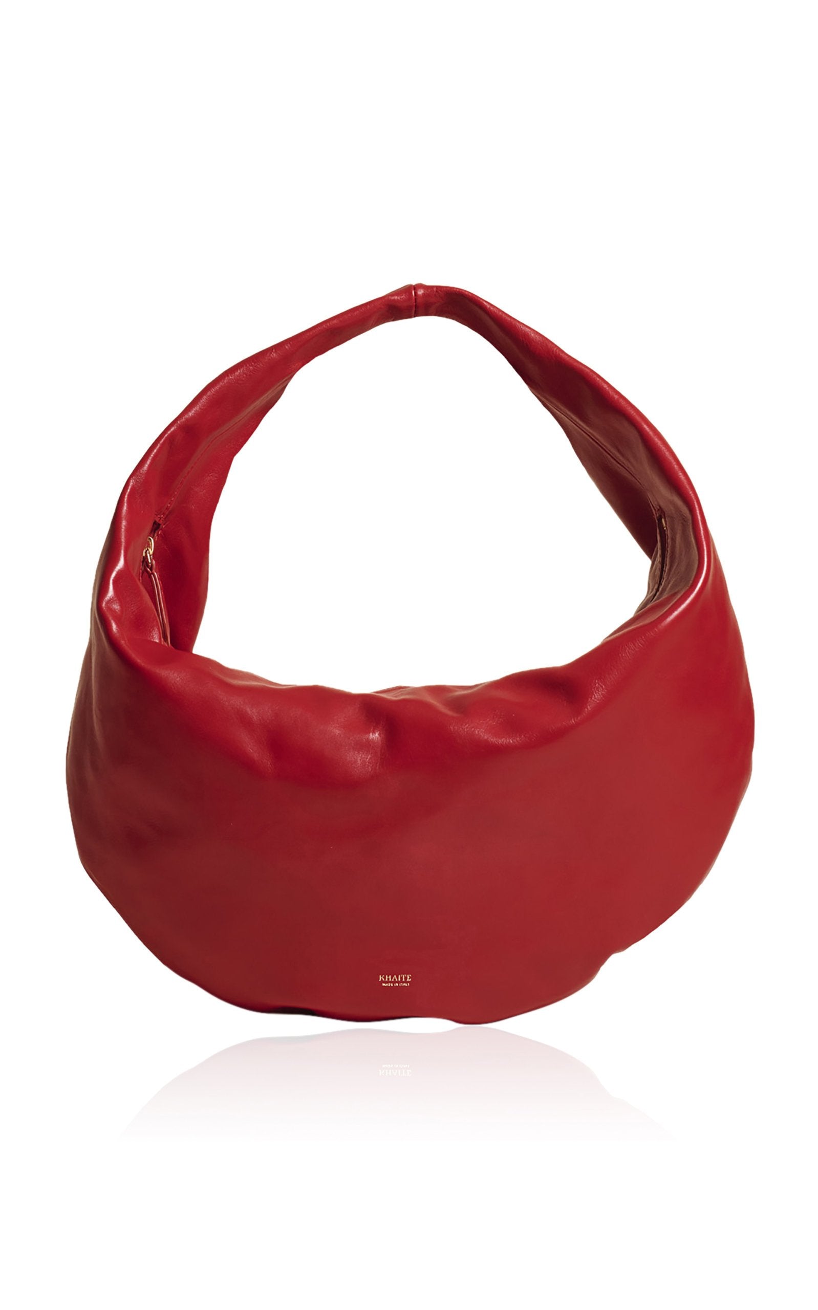 KHAITE Medium Olivia Leather Hobo Handbag